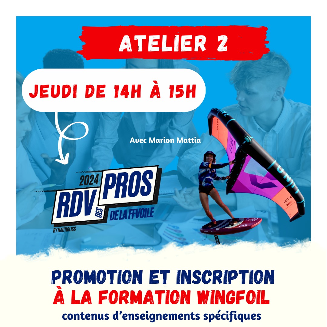 You are currently viewing Atelier 2 : Promotion et inscription à la formation Wingfoil : contenus d’enseignements spécifiques